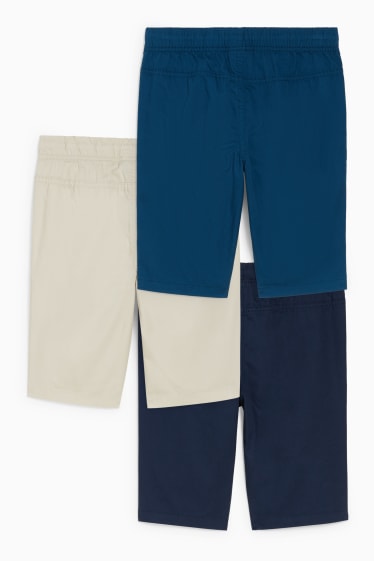 Kinder Jungen - Multipack 3er - Shorts - hellbeige