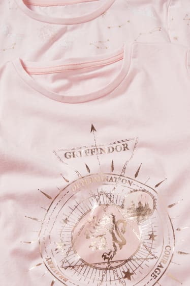 Bambini - Confezione da 2 - Harry Potter - pigiama corto - 4 pezzi - rosa