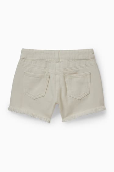 Bambini - Shorts di jeans - bianco crema