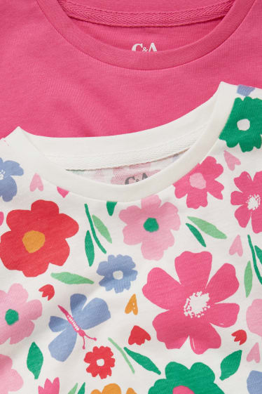Kinder - Multipack 2er - Kurzarmshirt - pink