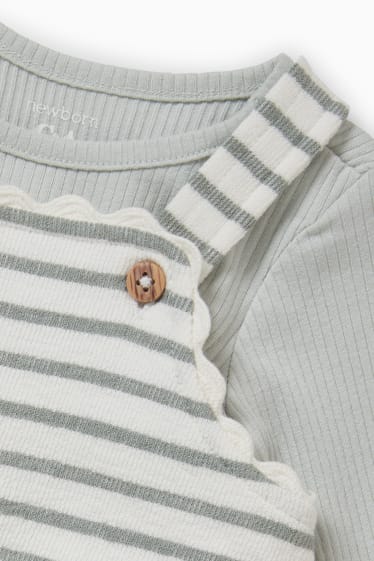 Baby Mädchen - Baby-Outfit - 2 teilig - mintgrün