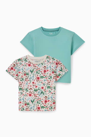 Enfants filles - Lot de 2 - T-shirt - coloré