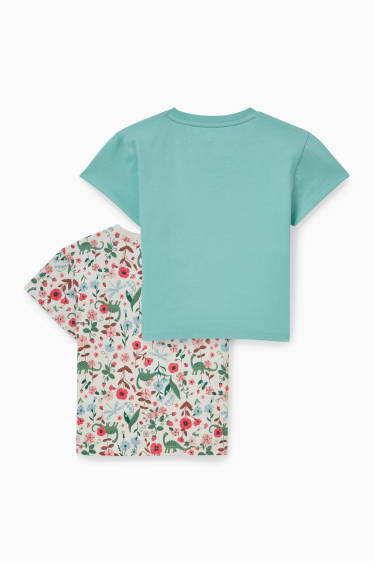 Enfants filles - Lot de 2 - T-shirt - coloré