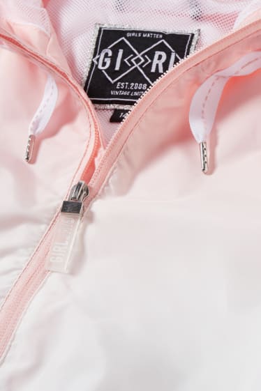 Kinderen: meisjes - Jas met capuchon - roze