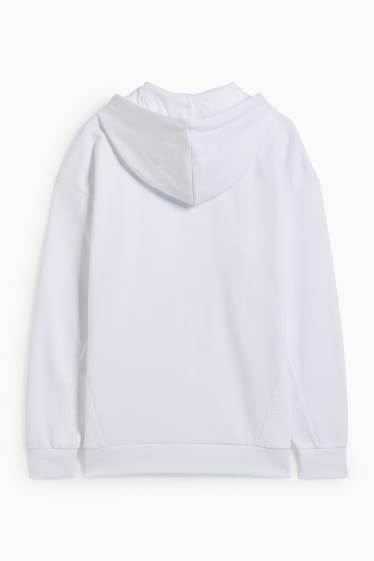 Men - Zip-through sweatshirt with hood - white