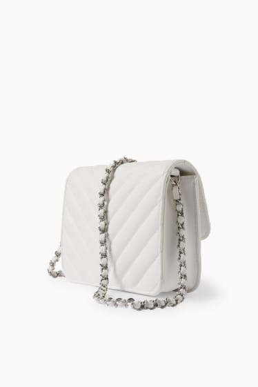Femmes - CLOCKHOUSE - petit sac à bandoulière - synthétique - blanc