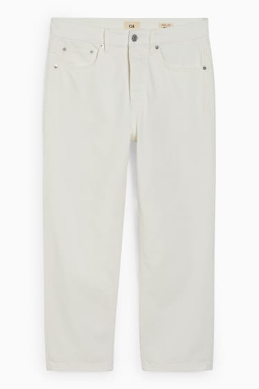 Hombre - Crop regular jeans - blanco roto