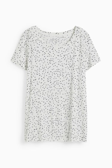 Mujer - Camiseta de lactancia - de puntos - blanco