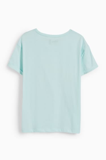 Damen - T-Shirt - Micky Maus - mintgrün