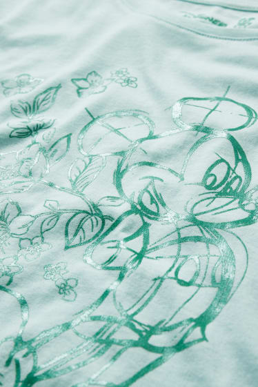 Damen - T-Shirt - Micky Maus - mintgrün