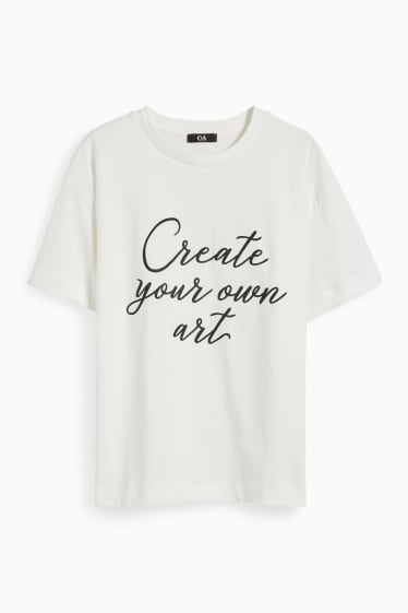 Femmes - T-shirt - blanc