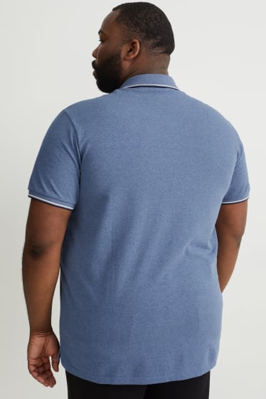 Herren - Poloshirt - blau