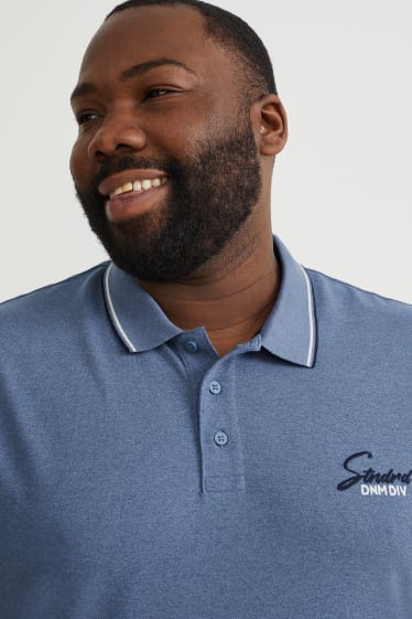 Herren - Poloshirt - blau