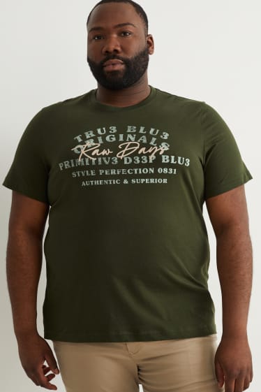 Hombre - Camiseta - verde oscuro