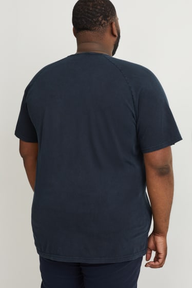 Uomo - T-shirt - blu scuro