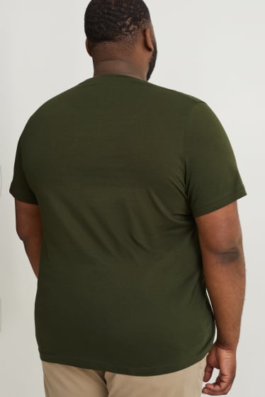 Uomo - T-shirt - verde scuro