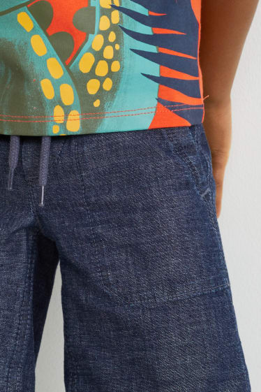 Kinderen: jongens - Set - T-shirt en short - 2-delig - oranje
