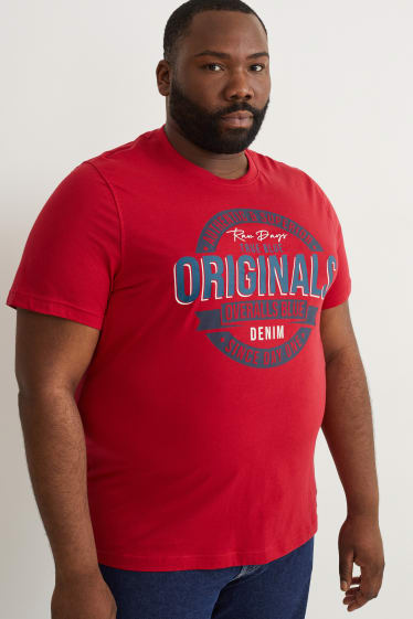 Hombre - Camiseta - rojo oscuro