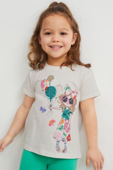 Bambine - Maglia a maniche corte - bianco crema