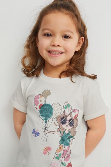 Bambine - Maglia a maniche corte - bianco crema