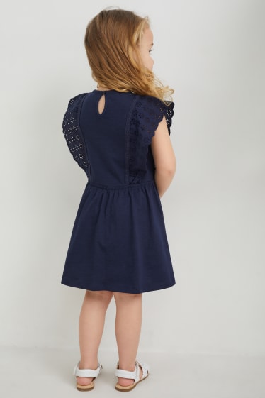 Kinder Mädchen - Kleid - dunkelblau