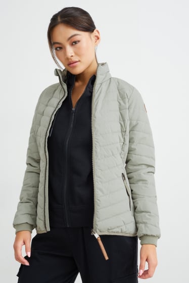 Women - Quilted jacket - green