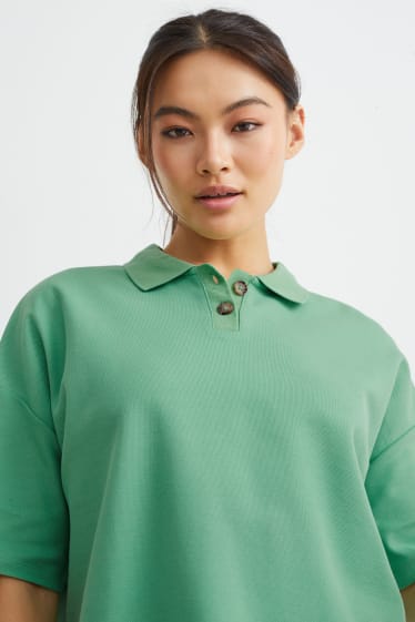 Dames - Poloshirt - groen