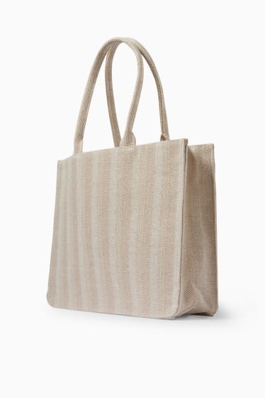 Kobiety - Torba shopper - beżowy