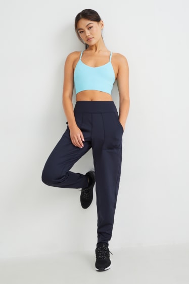 Women - Active trousers - fitness - 4 Way Stretch - dark blue