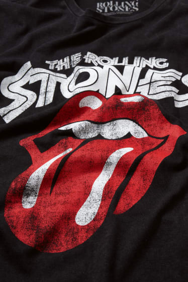 Mężczyźni - T-shirt - Rolling Stones - czarny