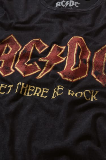 Heren - T-shirt - AC/DC - zwart