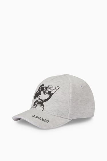 Neonati - Topolino - cappellino per neonati - grigio chiaro melange