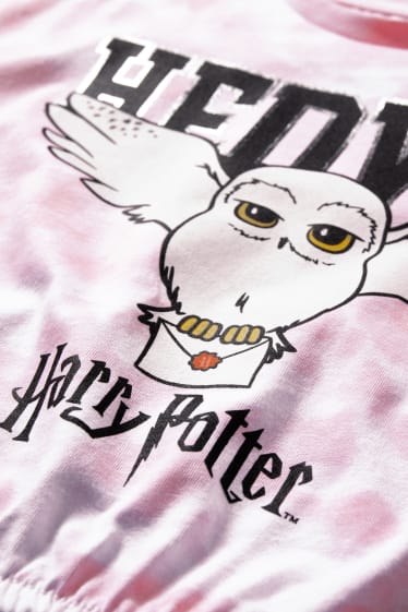 Copii - Harry Potter - set - tricou cu mânecă scurtă și top - 2 piese - roz