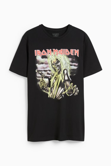 Heren - T-Shirt - Iron Maiden - zwart