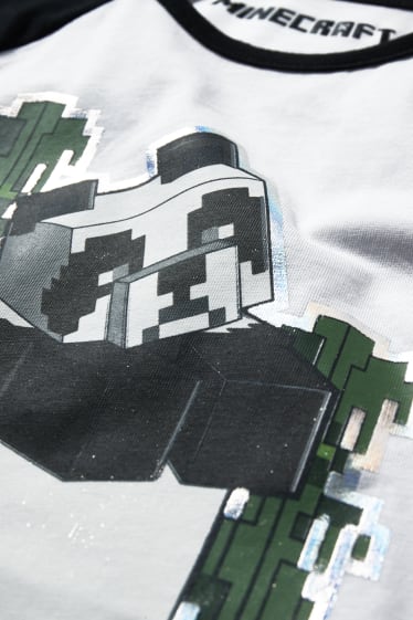 Niños - Minecraft - camiseta de manga corta - blanco