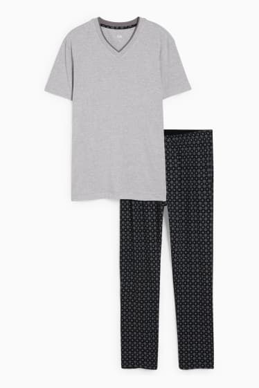 Hommes - Pyjama - gris clair chiné