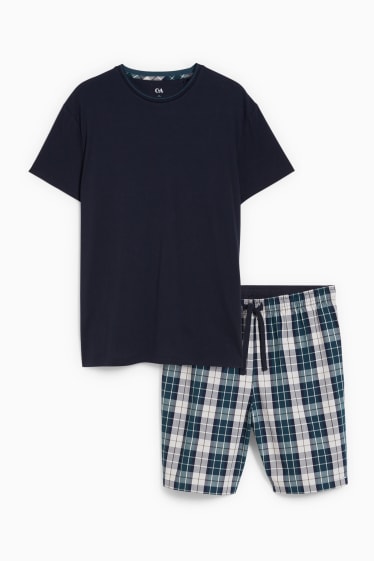 Herren - Shorty-Pyjama - dunkelblau