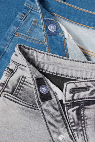 Niños - Talla grande - pack de 2 - skinny jeans - vaqueros - azul