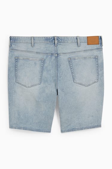 Men - Denim shorts - denim-light blue