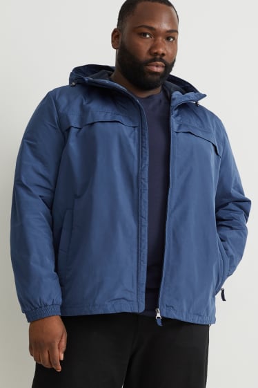 Men - Jacket with hood - dark blue