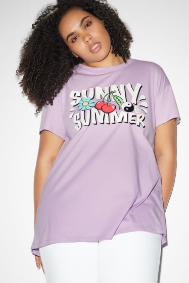Ados & jeunes adultes - CLOCKHOUSE - T-shirt - violet clair