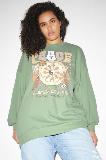 Ados & jeunes adultes - CLOCKHOUSE - sweat-shirt - vert clair