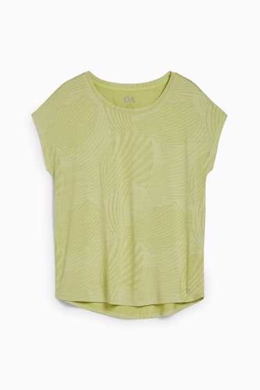 Femei - Bluză funcțională - jogging - cu model - galben