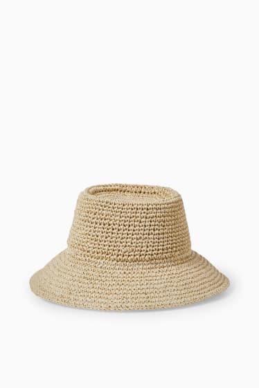 Damen - Strohhut - beige