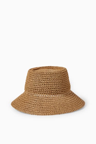 Women - Straw hat - light brown