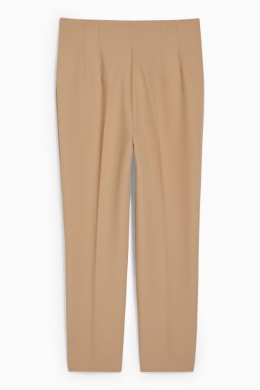 Dames - Pantalon - high waist - regular fit - beige