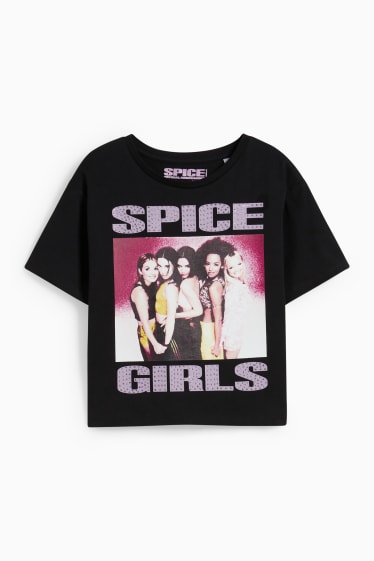 Children Girls - Spice Girls - short sleeve T-shirt - black