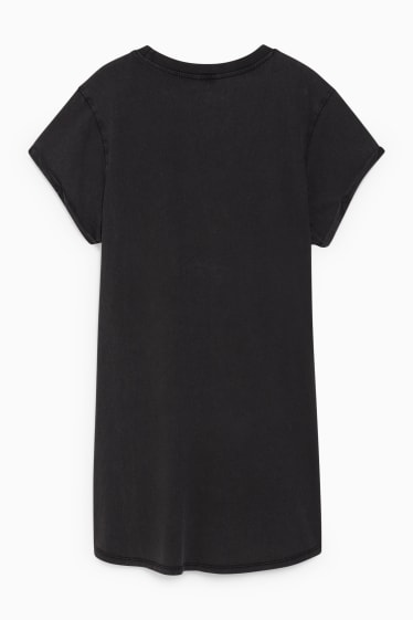 Damen - CLOCKHOUSE - T-Shirt-Kleid - schwarz