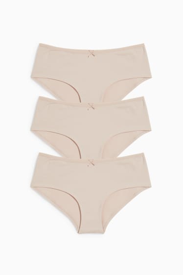 Donna - Confezione da 3 - coulotte - beige chiaro