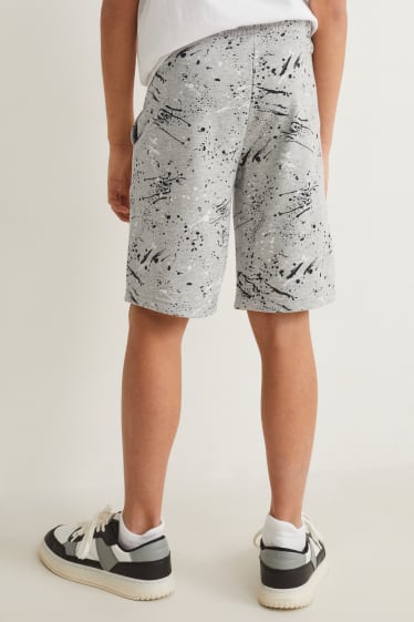 Kinder Jungen - Multipack 2er - Sweatshorts - schwarz
